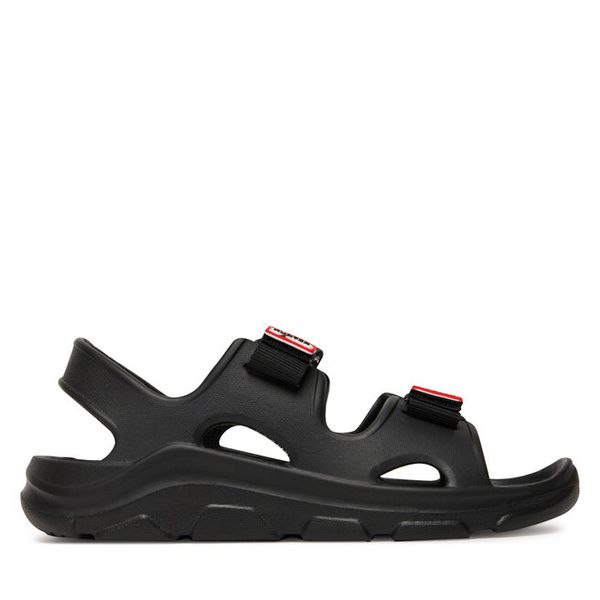 Sandały Hunter. Czarne sandały chłopięce Hunter, bez zapięcia. Za 99.99 zł.