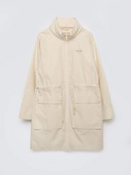 Kurtka damska parka perłowa Emba 103. Białe kurtki damskie Big Star, na wiosnę, l, bez wzorów, z bawełny, retro, bez kaptura. Za 329.99 zł.