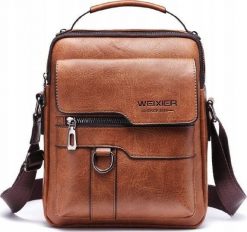 Pan i Pani Gadżet Listonoszka Męska Torba Na Ramię Skórzana Brązowa Saszetka. Brązowe saszetki męskie Pan i Pani Gadżet, bez wzorów, na ramię, małe. Za 109.00 zł.