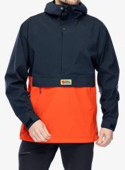 Kurtka przeciwdeszczowa męska Fjallraven Vardag Hydratic Anorak. Niebieskie kurtki męskie Fjällräven, l, bez wzorów, klasyczne, z kapturem. Za 859.99 zł.