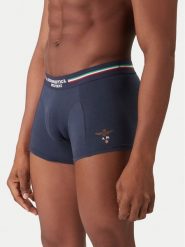 Aeronautica Militare Komplet 3 par bokserek AM1UBX001T Granatowy. Niebieskie bokserki męskie Aeronautica Militare, m, bez wzorów, z bawełny. Za 119.99 zł.