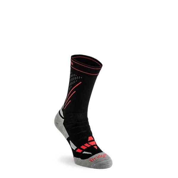 Skarpety narciarskie damskie Bridgedale Ski Nordic Race Merino P. Czarne rękawiczki damskie Bridgedale, na zimę, bez wzorów, sportowe. Za 69.99 zł.