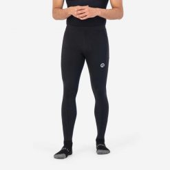 Legginsy do biegania męskie Rogelli Essential. Czarne legginsy sportowe męskie Rogelli, m, bez wzorów, z poliamidu, do biegania. Za 210.00 zł.