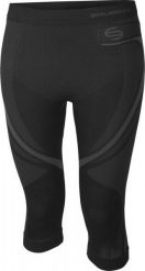 Brubeck Spodnie damskie Swift 3/4 czarne r. S (SP10310). Czarne legginsy damskie Brubeck, s, bez wzorów. Za 68.23 zł.