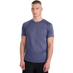 Koszulka męska 4F FNK M1499 niebieska 4FWAW25TFTSM1499 33S. Niebieskie koszulki sportowe męskie 4f, m, bez wzorów, bez kołnierzyka, bez ramiączek, do biegania. Za 95.90 zł.