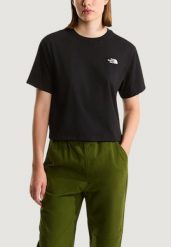 Koszulka crop top Kobieta THE NORTH FACE W EVOLUTION SIMPLE DOME CROP RLX SS TEE. Czarne koszulki sportowe damskie The North Face, l, bez wzorów, z bawełny, bez kołnierzyka, bez ramiączek. Za 207.99 zł.