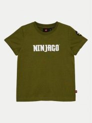 LEGO T-Shirt Ninjago 12011276 Zielony Regular Fit. Zielone t-shirty dla chłopców LEGO, bez wzorów, z bawełny, bez ramiączek. Za 79.99 zł.