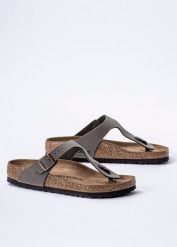 Japonki unisex Birkenstock Gizeh BFBC Stone. Szare klapki damskie Birkenstock, bez wzorów, z materiału, eleganckie, bez obcasa. Za 349.99 zł.