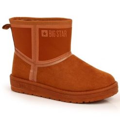 Śniegowce na platformie Big Star W INT1751A camel brązowe. Brązowe śniegowce i trapery damskie z materiału. Za 217.00 zł.