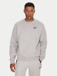 Reebok Bluza RK25154CCM Szary Regular Fit. Szare bluzy męskie Reebok, m, bez wzorów, z bawełny, bez kaptura. Za 199.99 zł.
