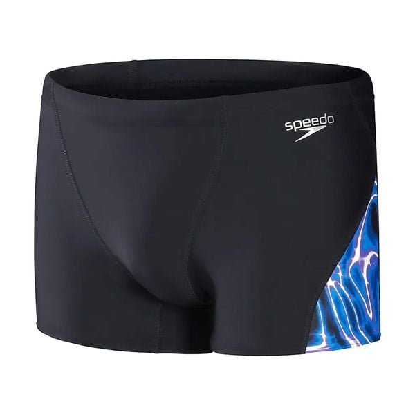 Bokserki kąpielowe męskie Speedo Allover Digi V-Cut. Czarne kąpielówki męskie Speedo, m, bez wzorów, do pływania. Za 139.99 zł.