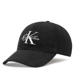 Czapka z daszkiem Calvin Klein. Czarne czapki i kapelusze damskie Calvin Klein, bez wzorów. Za 189.99 zł.