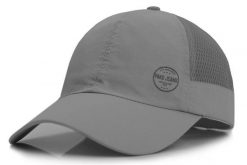 Lekka i Przewiewna Czapka z Daszkiem, Szybkoschnąca - Pako Jeans - Szara. Szare czapki i kapelusze męskie Pako Jeans, bez wzorów, z jeansu, sportowe. Za 49.99 zł.