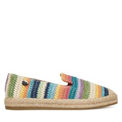 Espadryle Roxy. Niebieskie espadryle damskie Roxy, bez wzorów, bez obcasa, bez zapięcia. Za 99.99 zł.