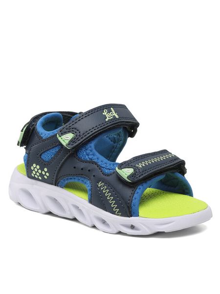 Leaf Sandały Melbu LMELB101L Granatowy. Niebieskie sandały chłopięce Leaf, ze skóry, bez zapięcia. Za 209.99 zł.