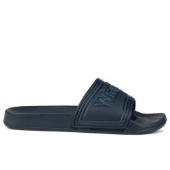 Klapki męskie basenowe Wrangler AVERELL SLIDER MEN LOW. Niebieskie skarpety męskie Wrangler, bez wzorów. Za 114.21 zł.