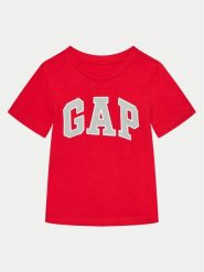 Gap T-Shirt 459557-05 Czerwony Regular Fit. Czerwone t-shirty dla chłopców GAP, bez wzorów, z bawełny, bez ramiączek. Za 39.99 zł.