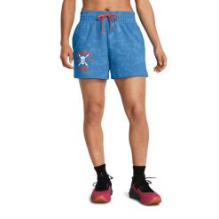 Spodenki treningowe damskie Under Armour Project Rock Underground Terry. Niebieskie szorty damskie Under Armour, m, bez wzorów, rockowe. Za 169.99 zł.