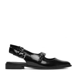 Baleriny JENNY. Czarne baleriny damskie Jenny, bez wzorów, bez obcasa. Za 139.99 zł.