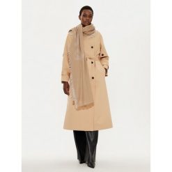 Szal Weekend Max Mara. Brązowe szaliki i chusty damskie Weekend Max Mara, bez wzorów. Za 469.99 zł.