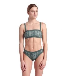 Strój kąpielowy damski dwuczęściowy pływacki basen plażę Arena Monogram. Zielone bikini damskie Arena, l, bez wzorów. Za 71.98 zł.