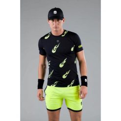 Koszulka męska Hydrogen FLAMES TECH TEE. Czarne koszulki sportowe męskie HYDROGEN, m, bez wzorów, bez kołnierzyka, bez ramiączek, tenisowe. Za 333.00 zł.