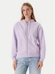 Calvin Klein Jeans Bluza Monologo LV047B270G Fioletowy Regular Fit. Fioletowe bluzy damskie Calvin Klein Jeans, xxl, bez wzorów, z bawełny, bez kaptura. Za 339.99 zł.