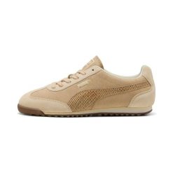 Buty sportowe damskie Puma Arizona. Brązowe obuwie sportowe damskie Puma, bez wzorów, z gumy, na fitness i siłownię. Za 388.50 zł.