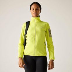 Damska bluza polarowa Ralina z zamkiem błyskawicznym. Żółte bluzy damskie Regatta, bez wzorów, z elastanu, bez kaptura. W wyprzedaży za 229.99 zł.