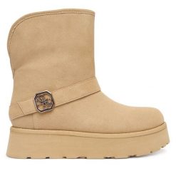 Śniegowce Guess. Brązowe śniegowce i trapery damskie Guess. Za 579.99 zł.