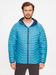 Columbia Kurtka przejściowa Westridge™ Down Hooded Jacket Niebieski Regular Fit. Niebieskie kurtki męskie Columbia, m, bez wzorów, z syntetyku, outdoorowe. Za 769.99 zł.
