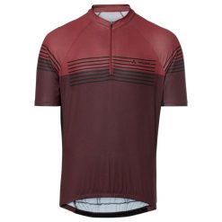 Koszulka z zamkiem błyskawicznym 1/2 VAUDE Posta II. Czerwone buty sportowe męskie Vaude, bez wzorów, bez kołnierzyka, bez ramiączek, rowerowe. Za 361.70 zł.