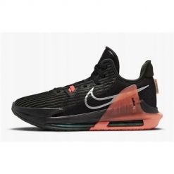 Buty koszykarskie męskie Nike Lebron Witness VI. Czarne buty sportowe męskie Nike, z gumy, bez zapięcia, do koszykówki. Za 574.00 zł.