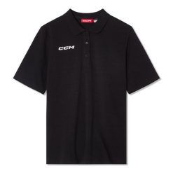 CCM - Koszulka polo drużynowa - Dorośli - Czarny - 2XL. Czarne koszule damskie CCM, s, bez wzorów, eleganckie, bez kołnierzyka, bez ramiączek. Za 260.78 zł.