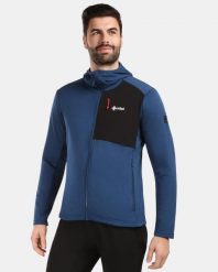 Męska bluza polarowa Kilpi SEVELEN-M. Niebieskie bluzy męskie Kilpi, m, bez wzorów, z materiału, bez kaptura. Za 473.69 zł.