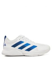 Adidas Buty halowe Court Team Bounce 2.0 IH5549 Biały. Białe buty sportowe męskie Adidas, z materiału, bez zapięcia. Za 309.99 zł.