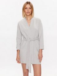 Hunkemöller Szlafrok 201792 Szary. Szare szlafroki damskie Hunkemöller, l, bez wzorów, z bawełny, bez ramiączek, bez kaptura. Za 129.99 zł.