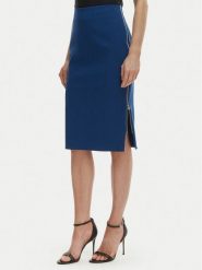 Rinascimento Spódnica ołówkowa CFC0127985003 Niebieski Slim Fit. Niebieskie spódnice damskie Rinascimento, xl, bez wzorów, z syntetyku, ołówkowe. Za 379.99 zł.