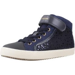 Buty GEOX J KALISPERA GIRL I Niebieski. Niebieskie buty sportowe dziewczęce Geox, bez wzorów, bez zapięcia, trekkingowe. Za 277.68 zł.