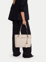 Guess Torebka Idra HWGG81 57250 Beżowy. Brązowe torebki do ręki damskie Guess, z aplikacjami, ze skóry, bez dodatków. Za 469.99 zł.