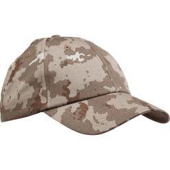 Czapka z daszkiem outdoor Steppe 100 camo island. Brązowe czapki i kapelusze męskie SOLOGNAC, bez wzorów, z bawełny, sportowe. Za 29.99 zł.