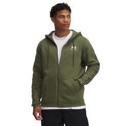 Bluza z kapturem i zamkiem błyskawicznym Under Armour Icon. Białe bluzy męskie Under Armour, l, bez wzorów, z bawełny, z kapturem. Za 306.35 zł.