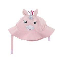 Zoocchini Kapelusz UV 50+ Jednorożec 3-6M. Różowe czapki dla dzieci Zoocchini. Za 50.45 zł.