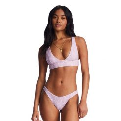 Góra od stroju kąpielowego Billabong Covered In Love Tanlines Remi. Fioletowe bikini damskie Billabong, xs, bez wzorów. Za 98.99 zł.