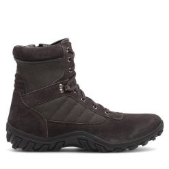 Trzewiki Lasocki. Szare botki męskie Lasocki, bez wzorów, bez zapięcia. Za 139.99 zł.