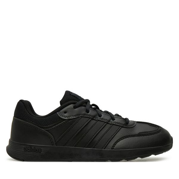 Sneakersy adidas. Czarne trampki i tenisówki chłopięce Adidas, bez wzorów, bez zapięcia. Za 149.99 zł.