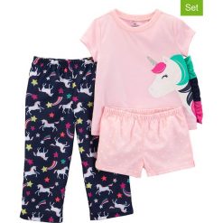 3-częściowy zestaw w kolorze granatowo-jasnoróżowym. Bielizna dla dziewczynek marki Carter' s Baby, Minis & Kids. W wyprzedaży za 49.95 zł.