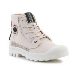 Buty do chodzenia damskie Palladium Pampa Underlayer. Brązowe obuwie sportowe damskie Palladium, bez wzorów, z materiału, trekkingowe. Za 439.99 zł.