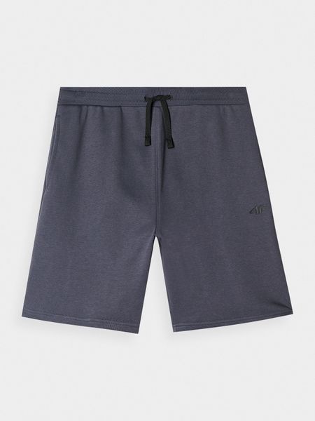 4F Spodenki dresowe chłopięce - szare 164 (13-14 lat). Szare szorty dla chłopców 4f, bez wzorów, z bawełny, sportowe. W wyprzedaży za 19.99 zł.