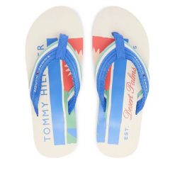 Japonki Tommy Hilfiger. Niebieskie klapki męskie Tommy Hilfiger. Za 169.99 zł.